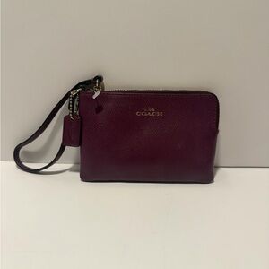Coach Rich Purple Wristlet Clutch